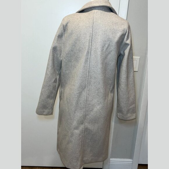 Zara Tan Long Sleeve Lapel Collar Open Front Trench Coat Women’s Size L - Picture 3 of 9